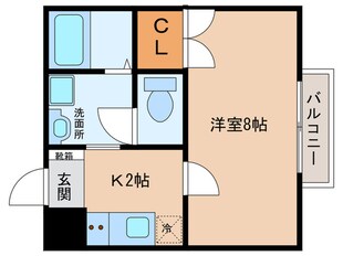 ｱﾝﾌﾟﾙｰﾙﾌﾞﾜSUMIIKEの物件間取画像